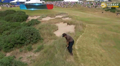 Crazy thick rough at the Scottish Open.