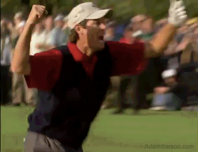 Paul Azinger and whatever the hell this is at the 2002 Ryder Cup.