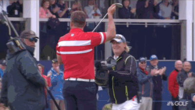 Andrew Johnston having a little fun with Miguel.